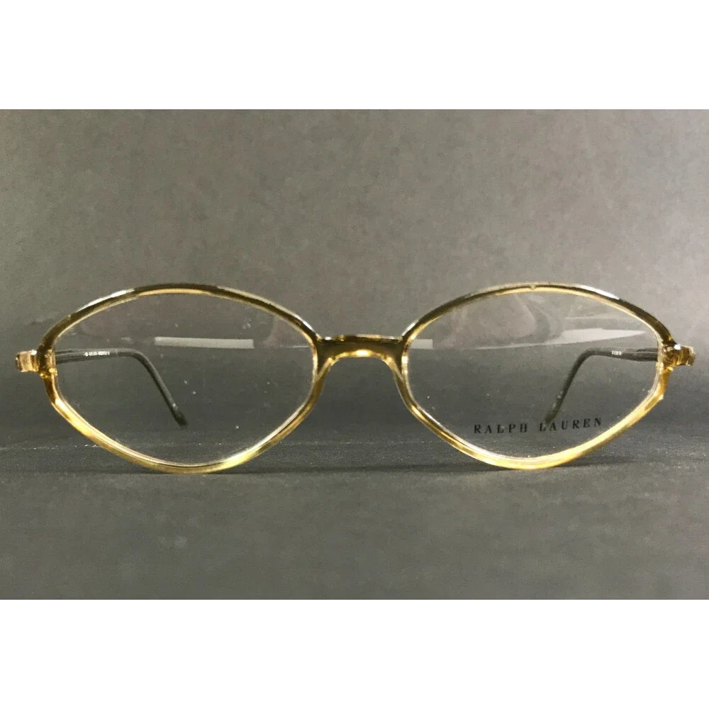 Vintage Ralph Lauren Petite Eyeglasses Frames RL1350 R62 Transp Brown 47-15-130